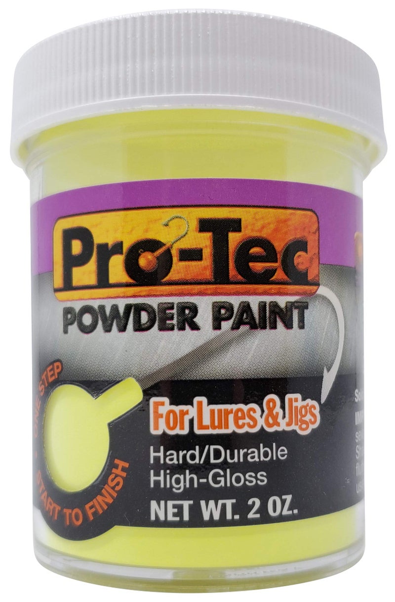Pro-Tec OFT GLOW-YELLOW CHART PROTEC Powder Paint, 2 oz - Image 3